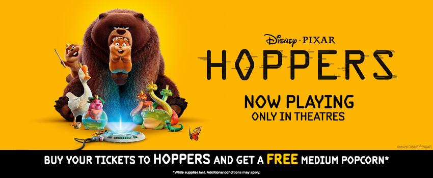 Hoppers FREE Medium Popcorn Offer  image